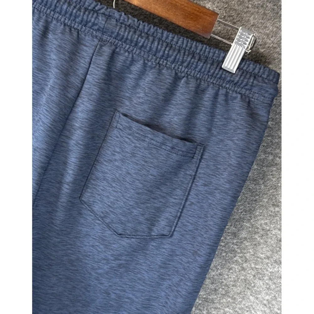 Public Record Joggers Mens M Navy Blue Zip Pockets DELPOTRO Rec Run Gym Travel